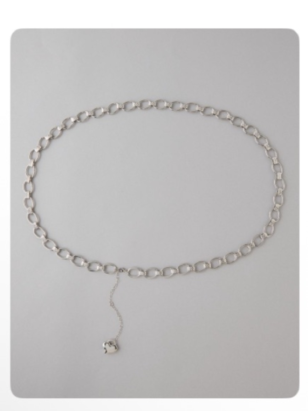 American Eagle Silver Chunky Chain Link Belt